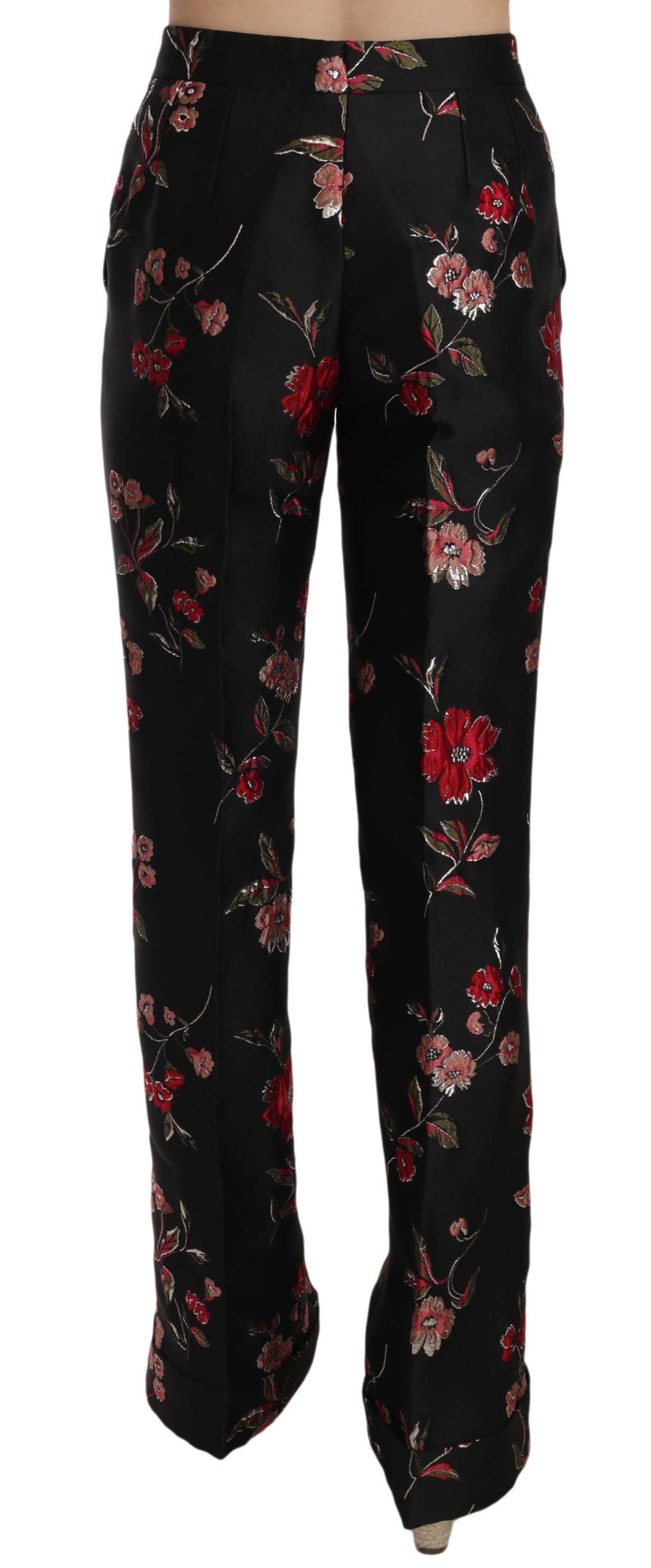 Elegante bootcut broek met bloemenprint