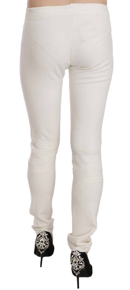 Elegante skinny jurkbroek met middelhoge taille