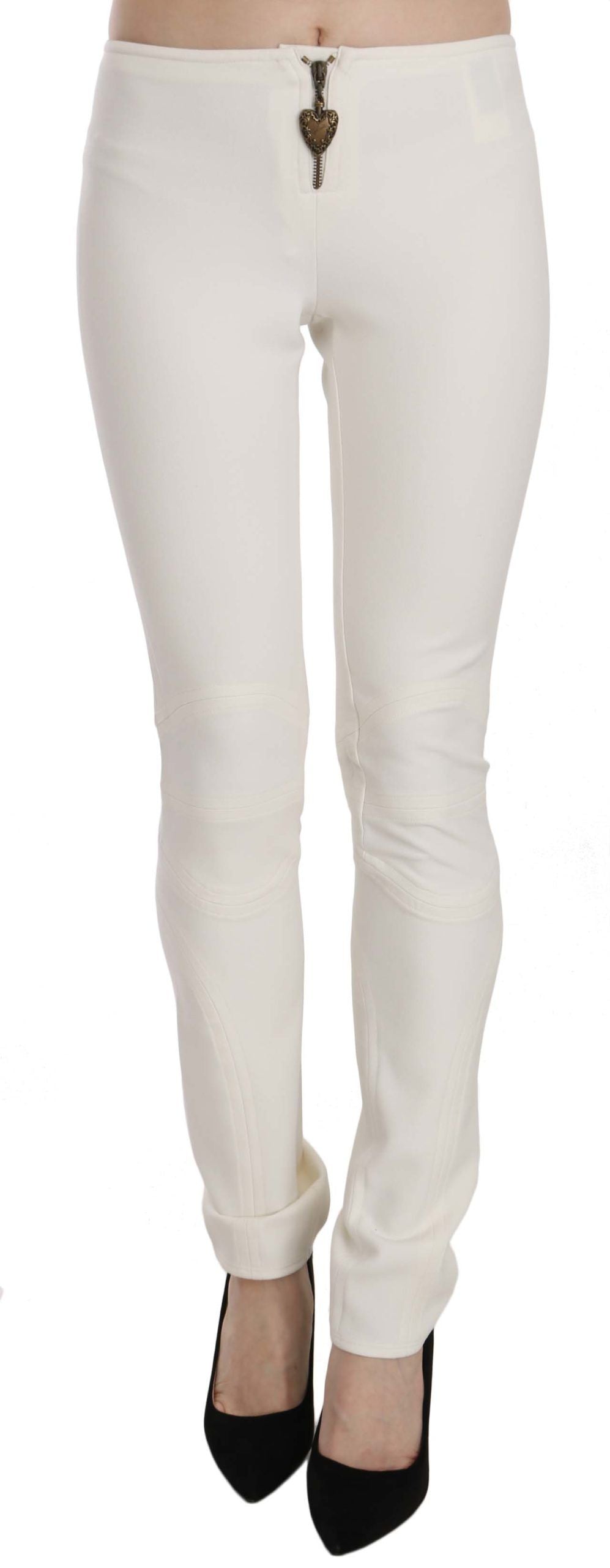 Elegante skinny jurkbroek met middelhoge taille