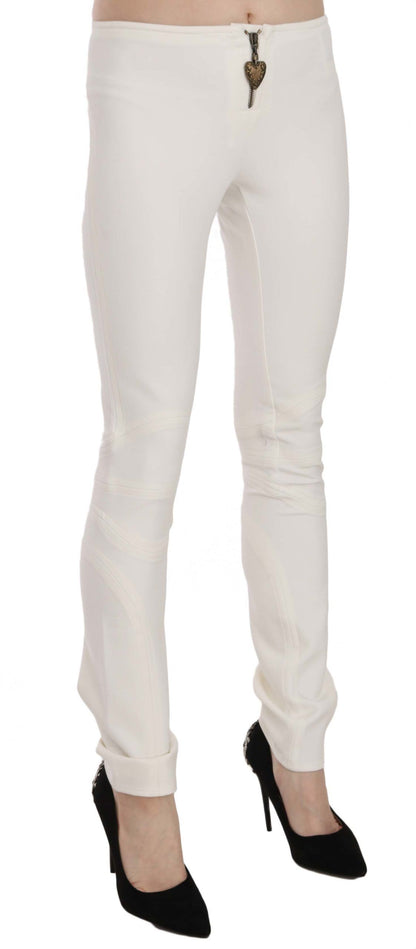 Elegante skinny jurkbroek met middelhoge taille