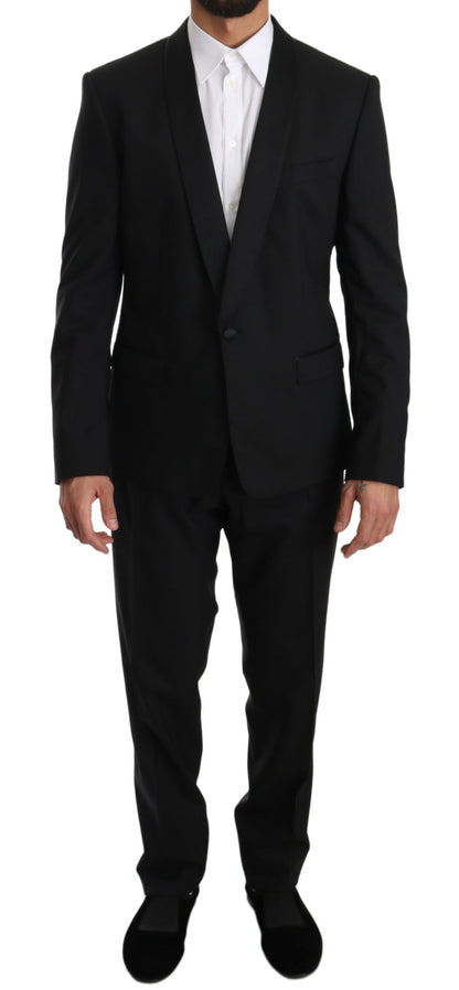 Elegante zwarte slim-fit martini-pakset