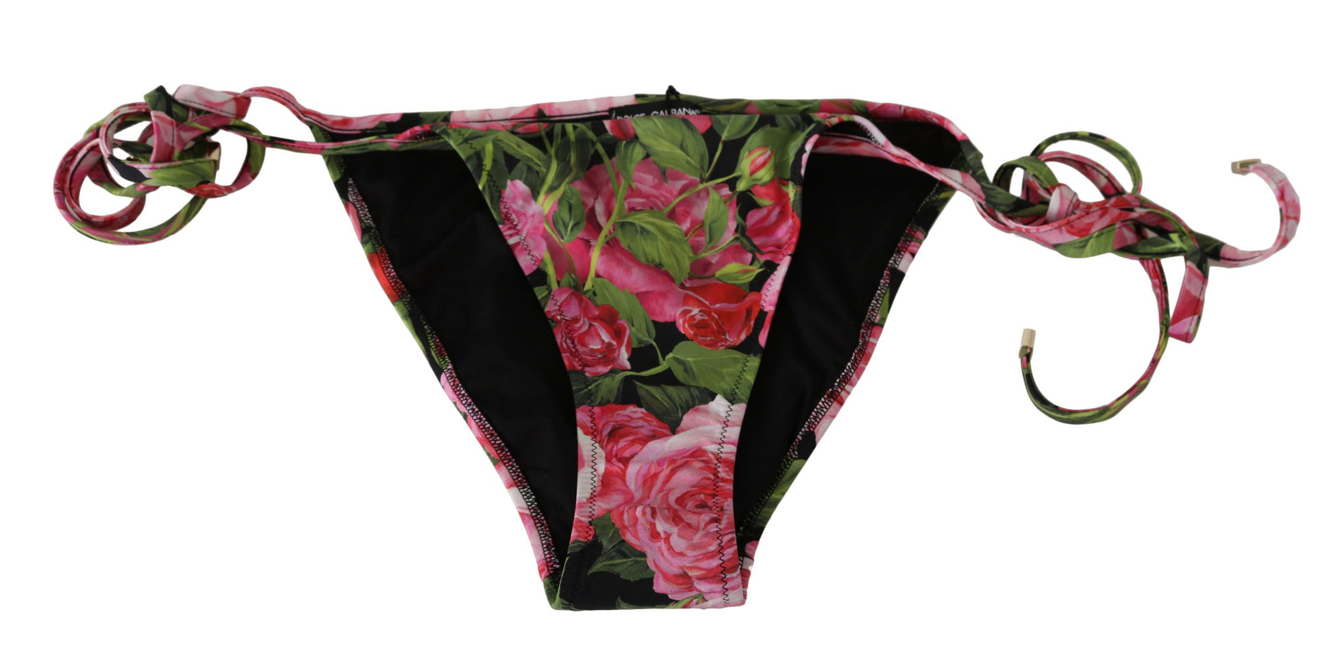 Braguita de bikini con estampado de rosas elegantes