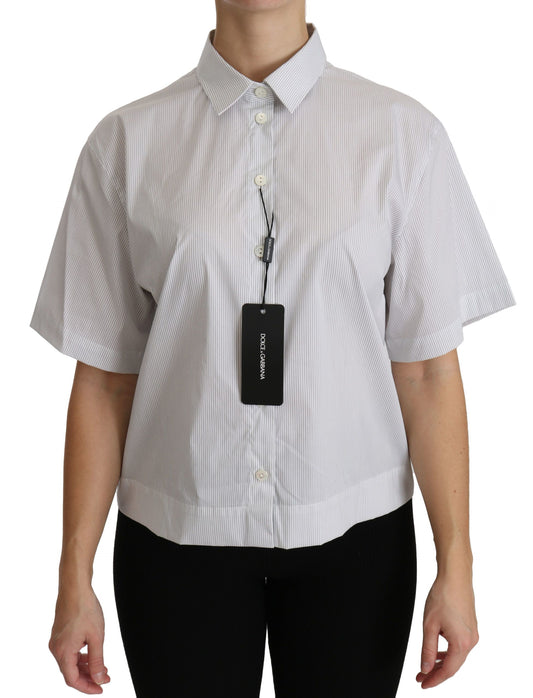 Elegante polo de algodón blanco