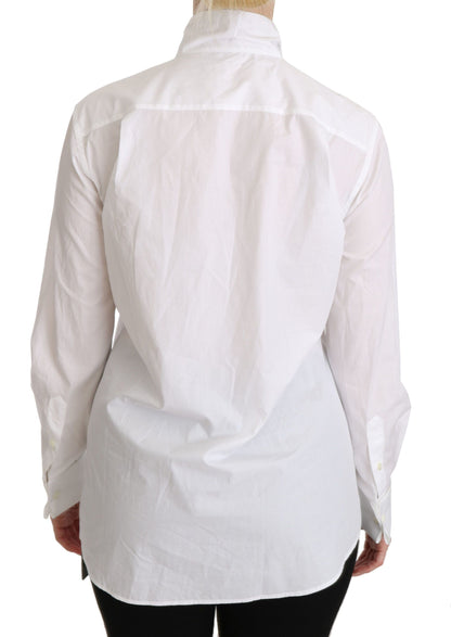 Elegante witte polotop met schildpadhals