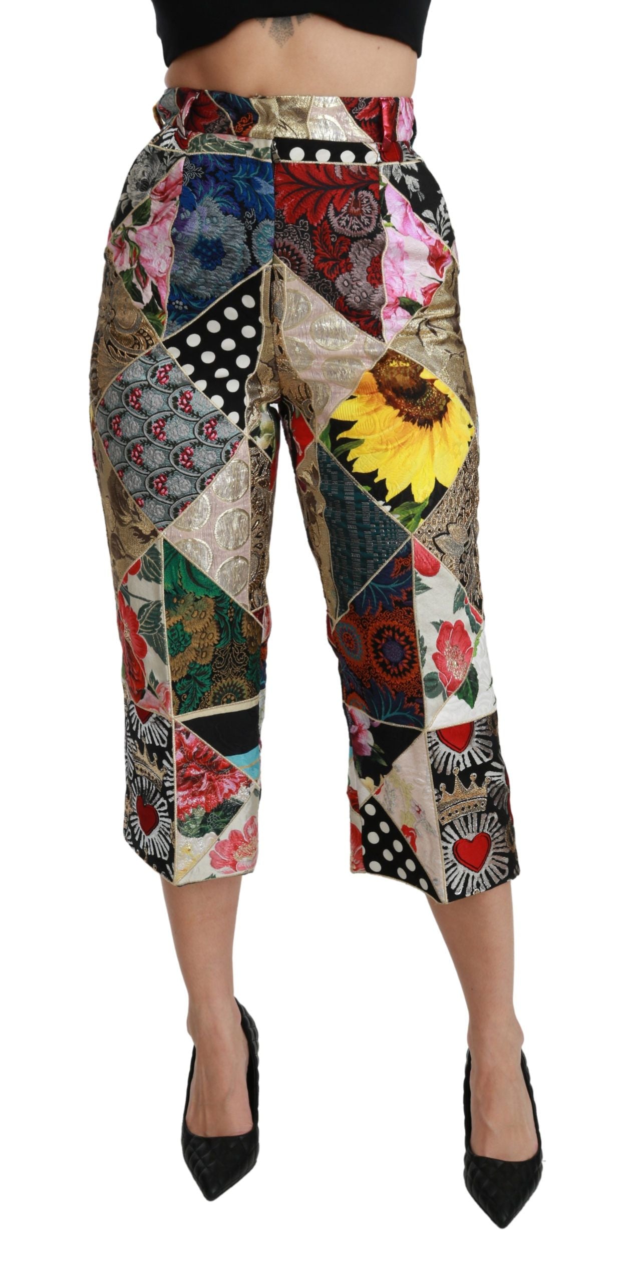 Pantalones cortos elegantes de mezcla de seda con cintura alta