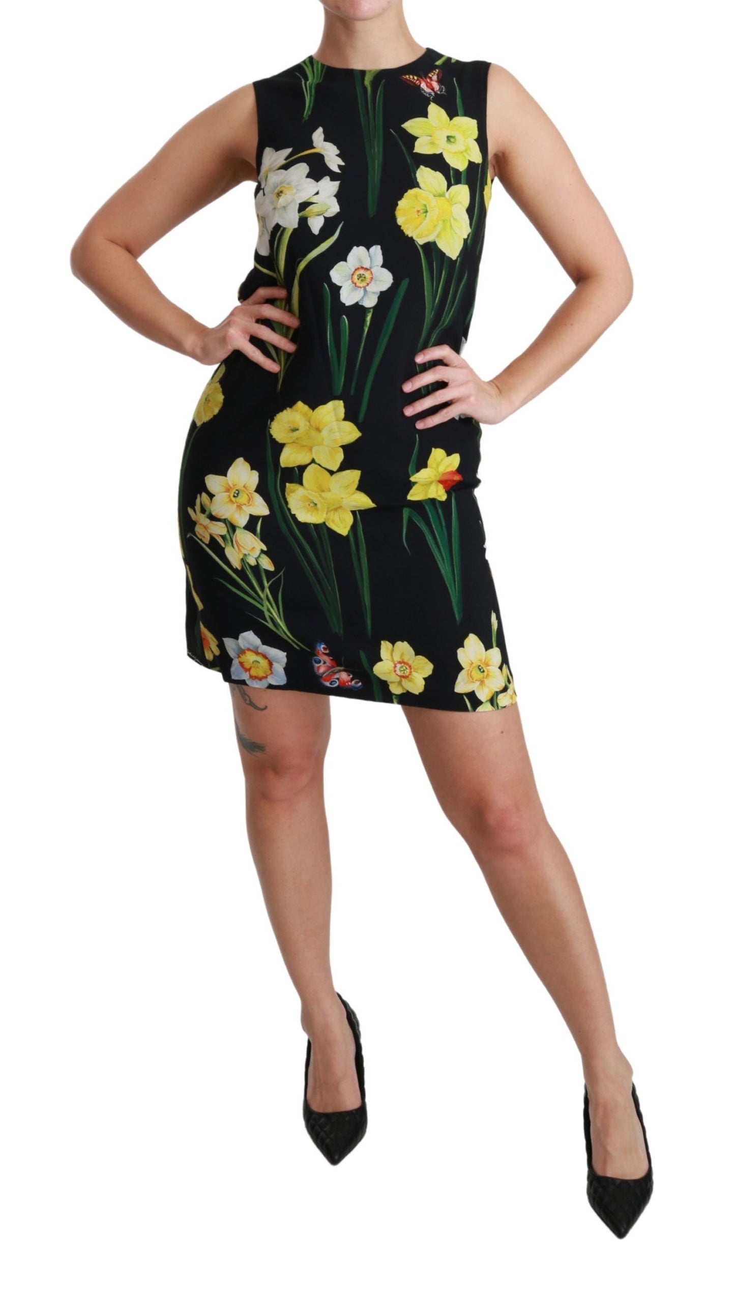 Floral Sheath Mini Dress - Elegance Redefined