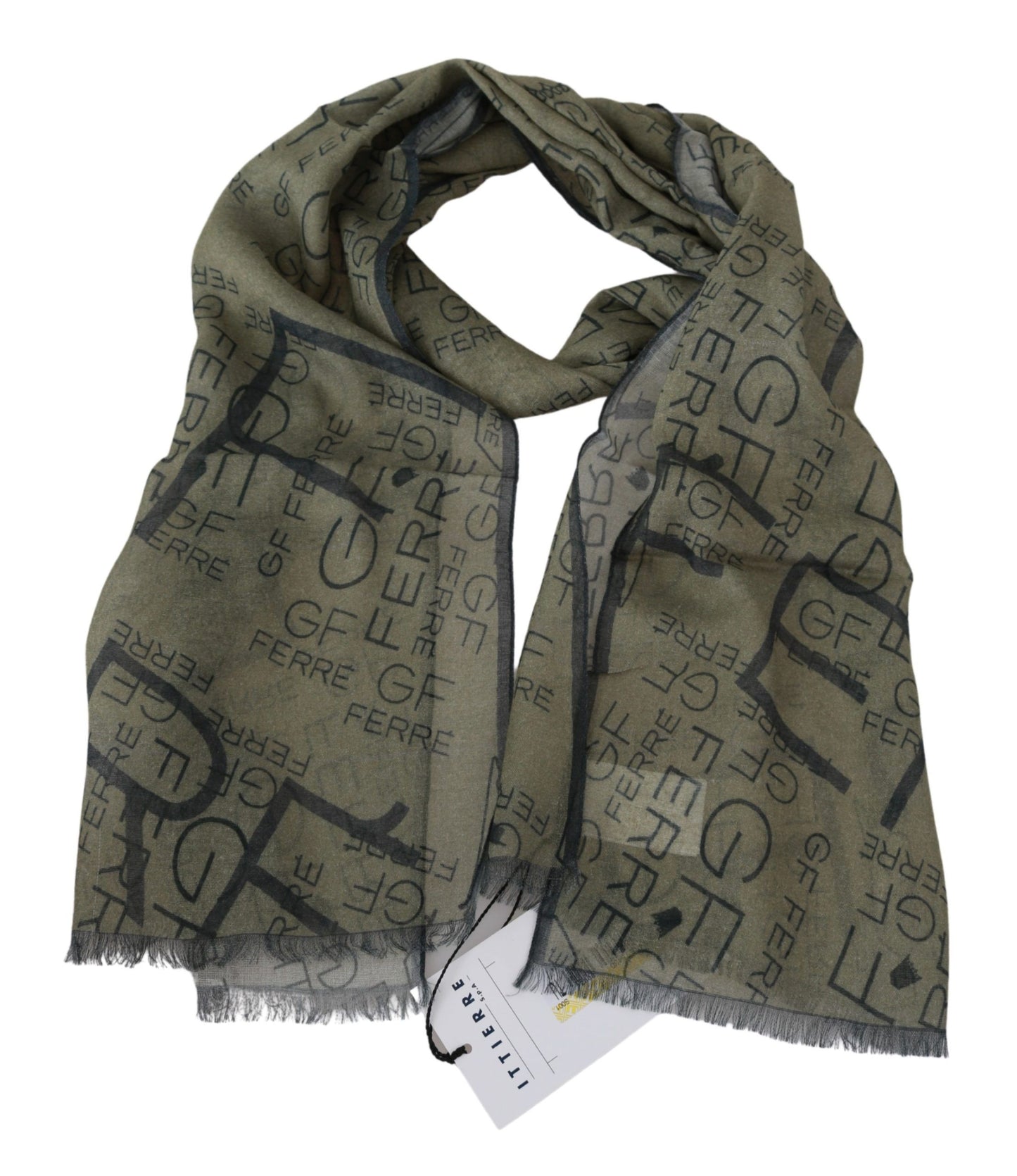 Elegant Patterned Wool-Blend Scarf