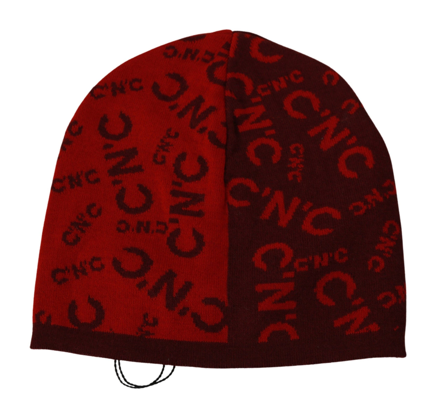 Chic Red Beanie Wool Blend