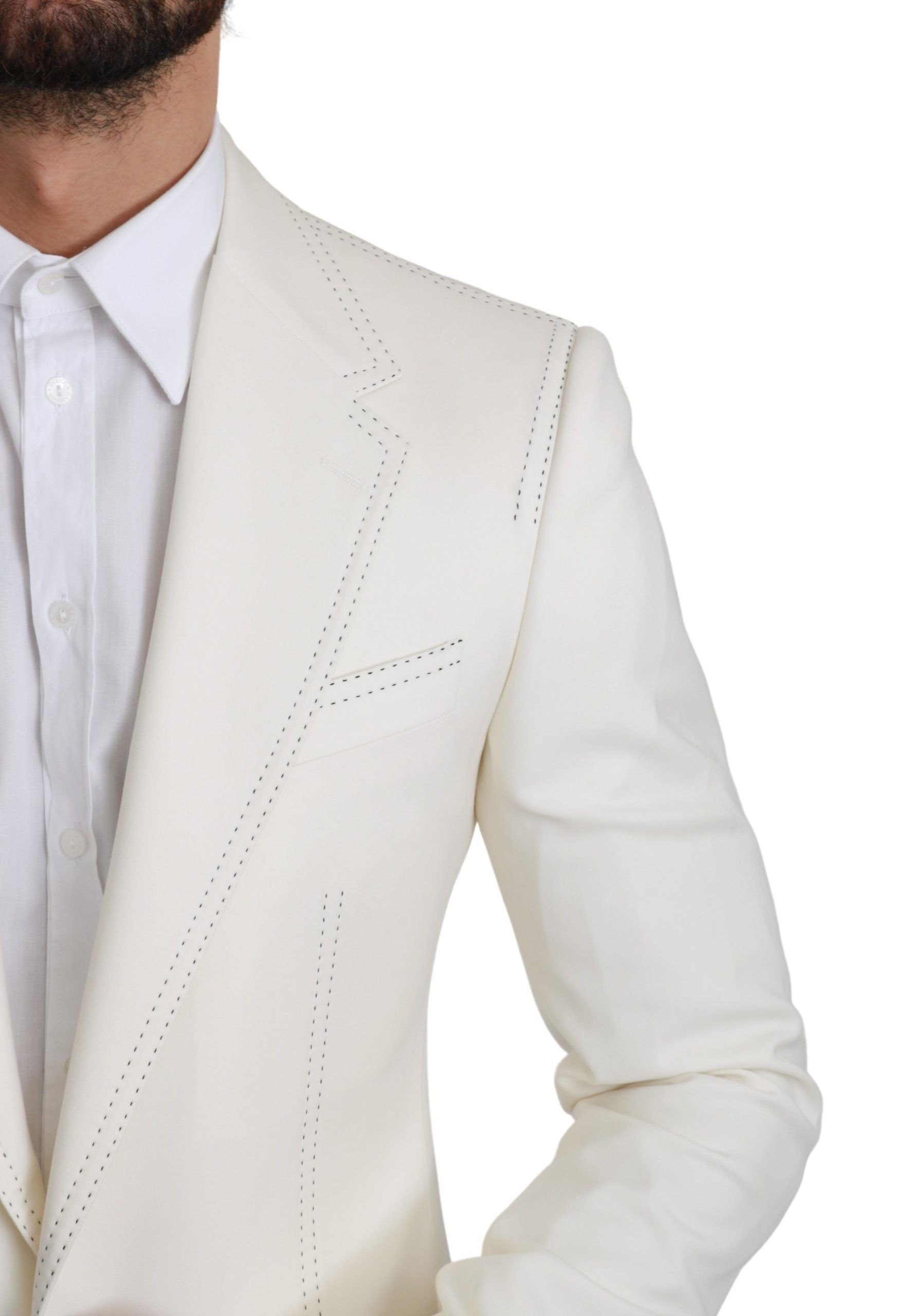 Elegante slim-fit blazer van scheerwol