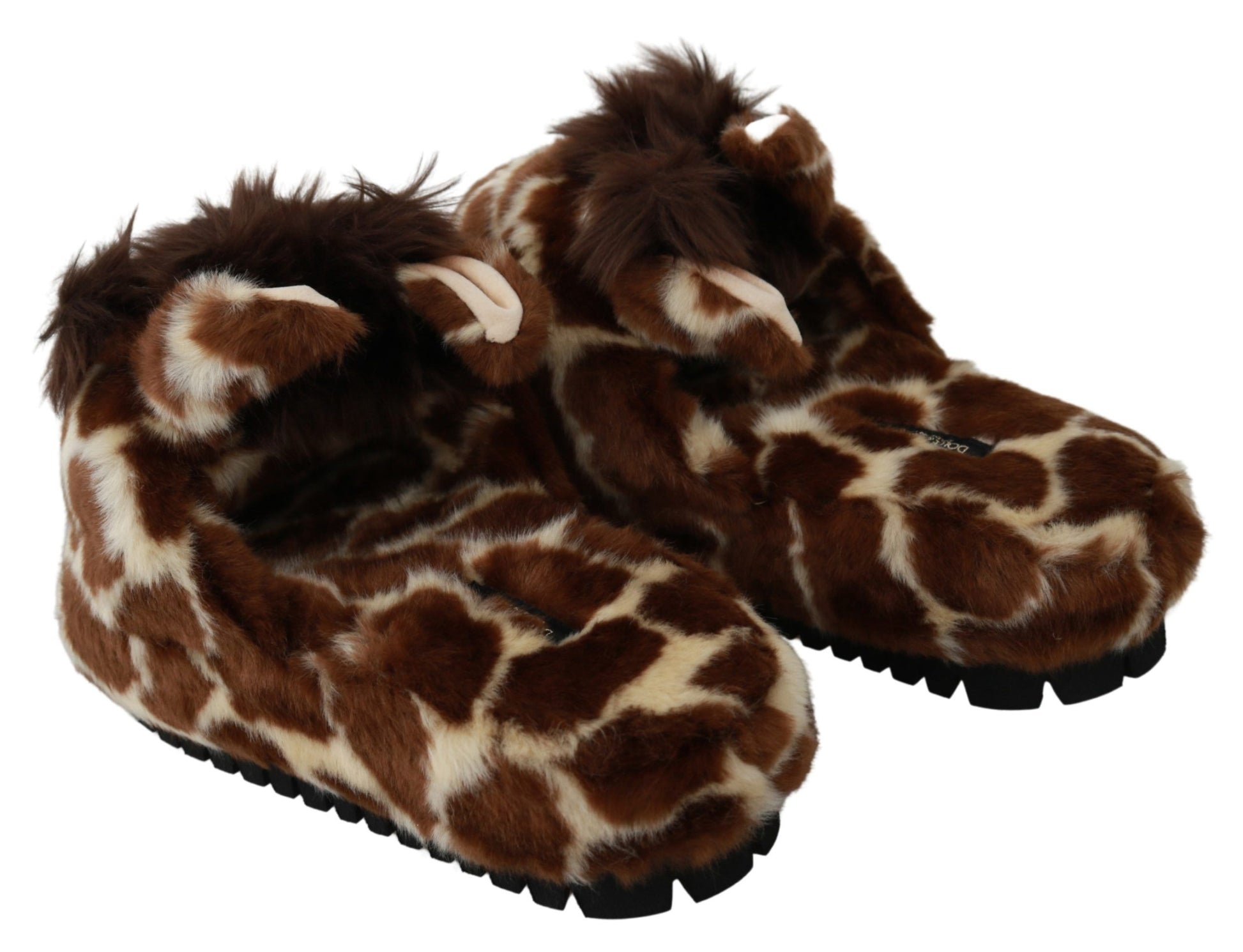 Elegante slippers met giraffemotief voor verfijnd comfort