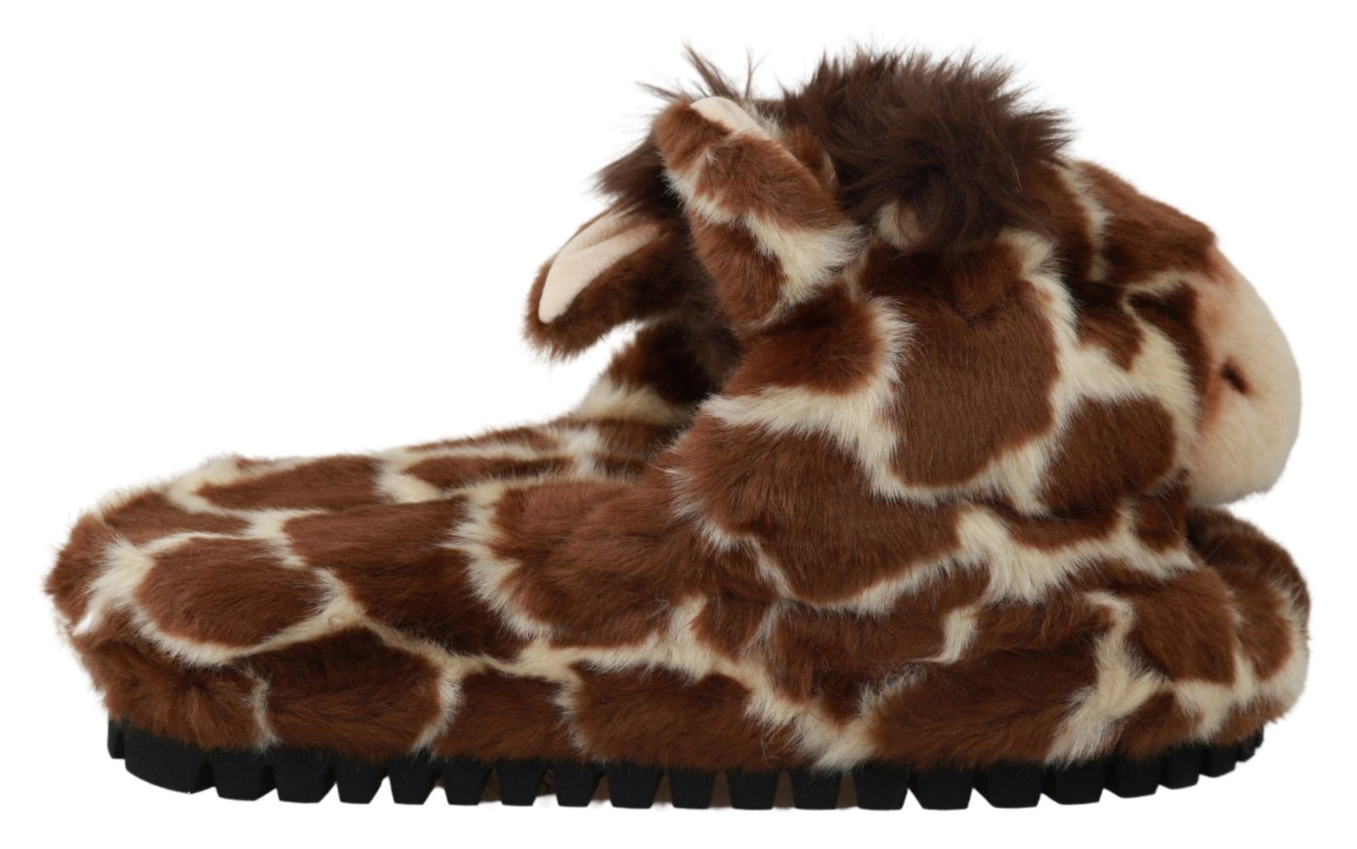 Elegante slippers met giraffemotief voor verfijnd comfort