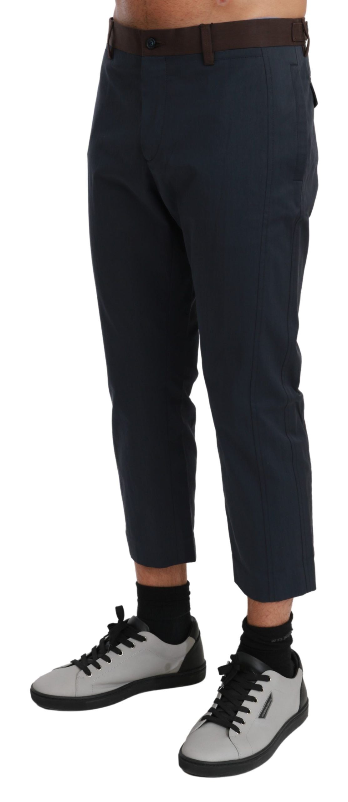 Pantalones casuales elegantes con rayas recortadas