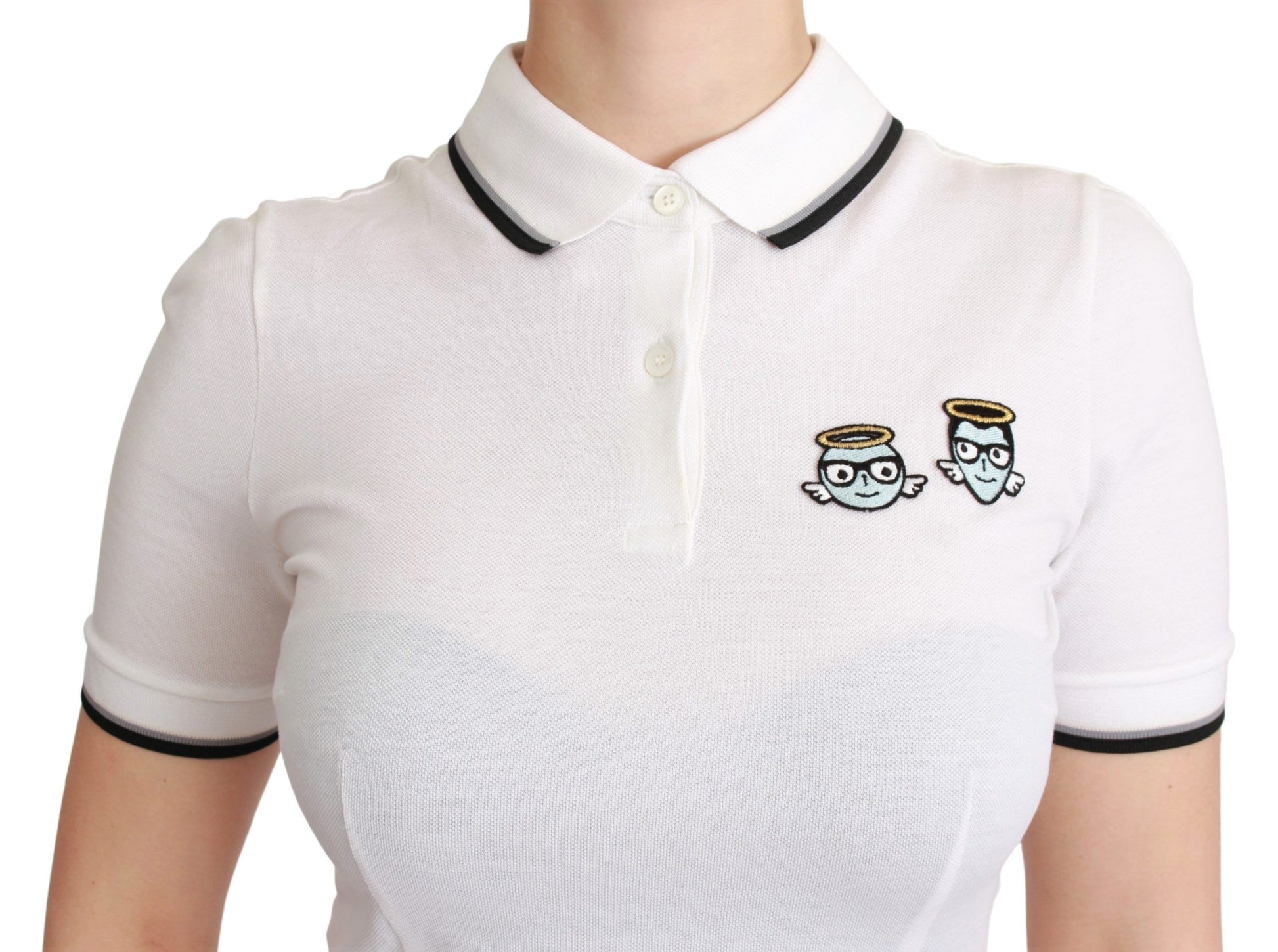 Chique Polo Angel geborduurd T-shirt