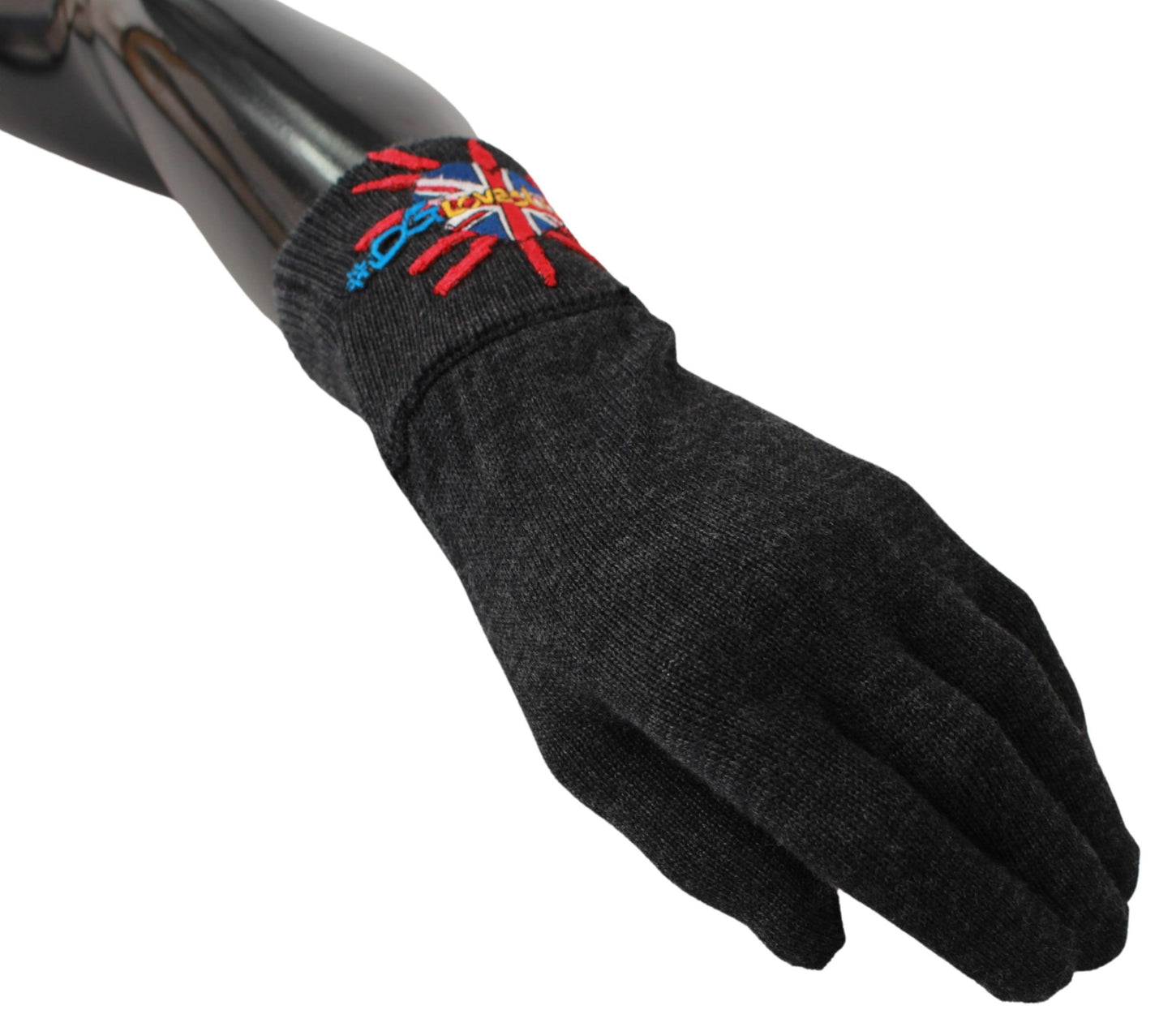 Guantes unisex de lana virgen gris