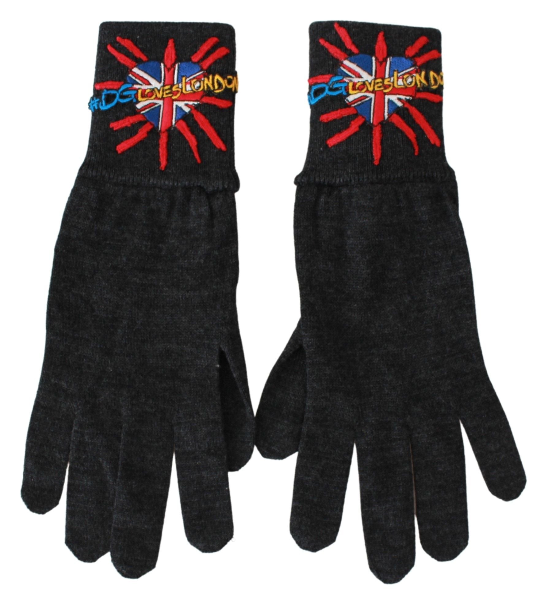 Guantes unisex de lana virgen gris