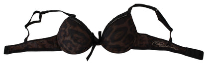 Sujetador push-up de leopardo sensual