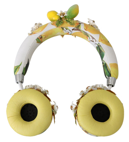 Auriculares de cuero con adornos dorados de Glamorous