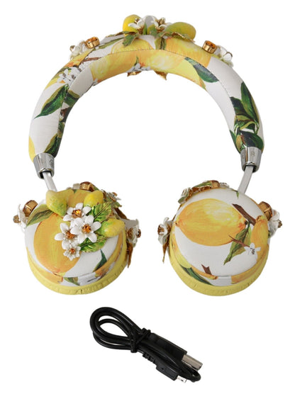 Auriculares de cuero con adornos dorados de Glamorous