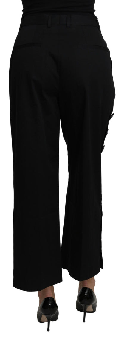 Elegante cropped broek met hoge taille