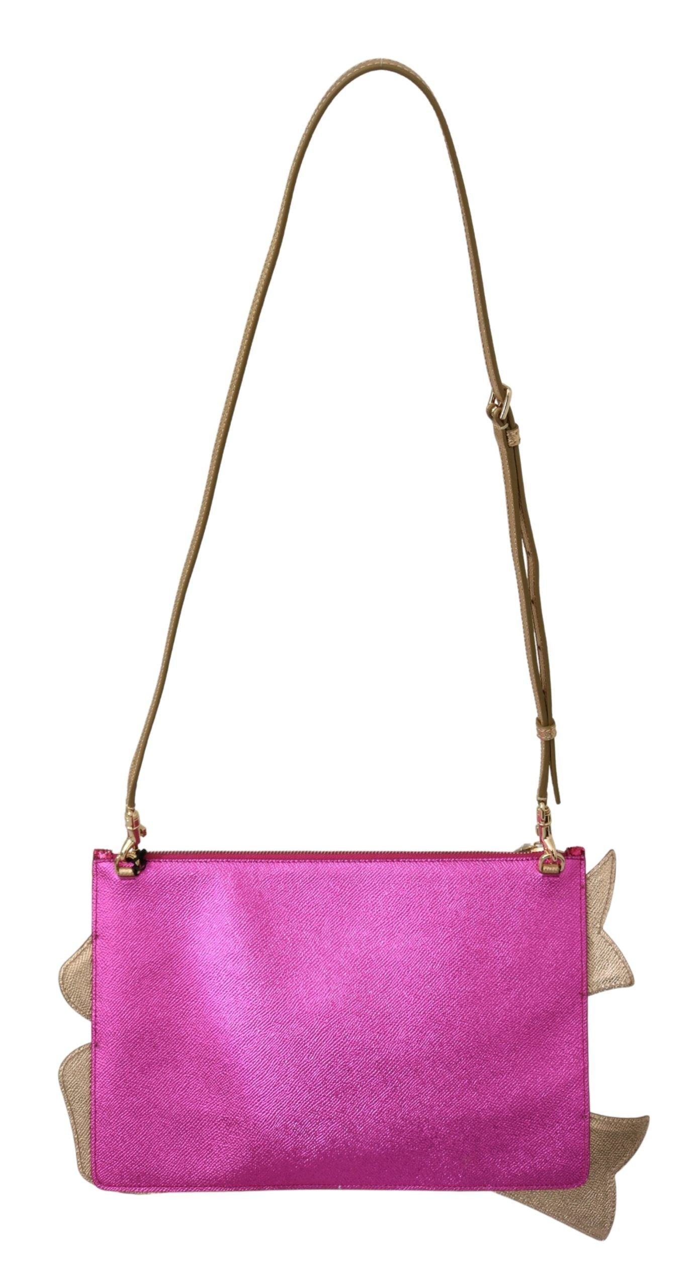 Bolso clutch rosa con purpurina CLEO de Glamorous