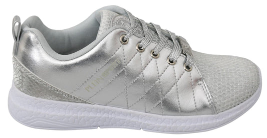 Strakke zilveren sneakers voor trendsetters