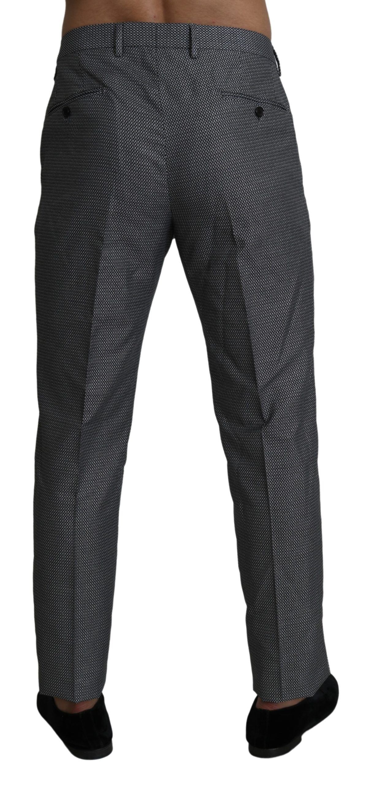 Elegante grijze slim-fit pantalon