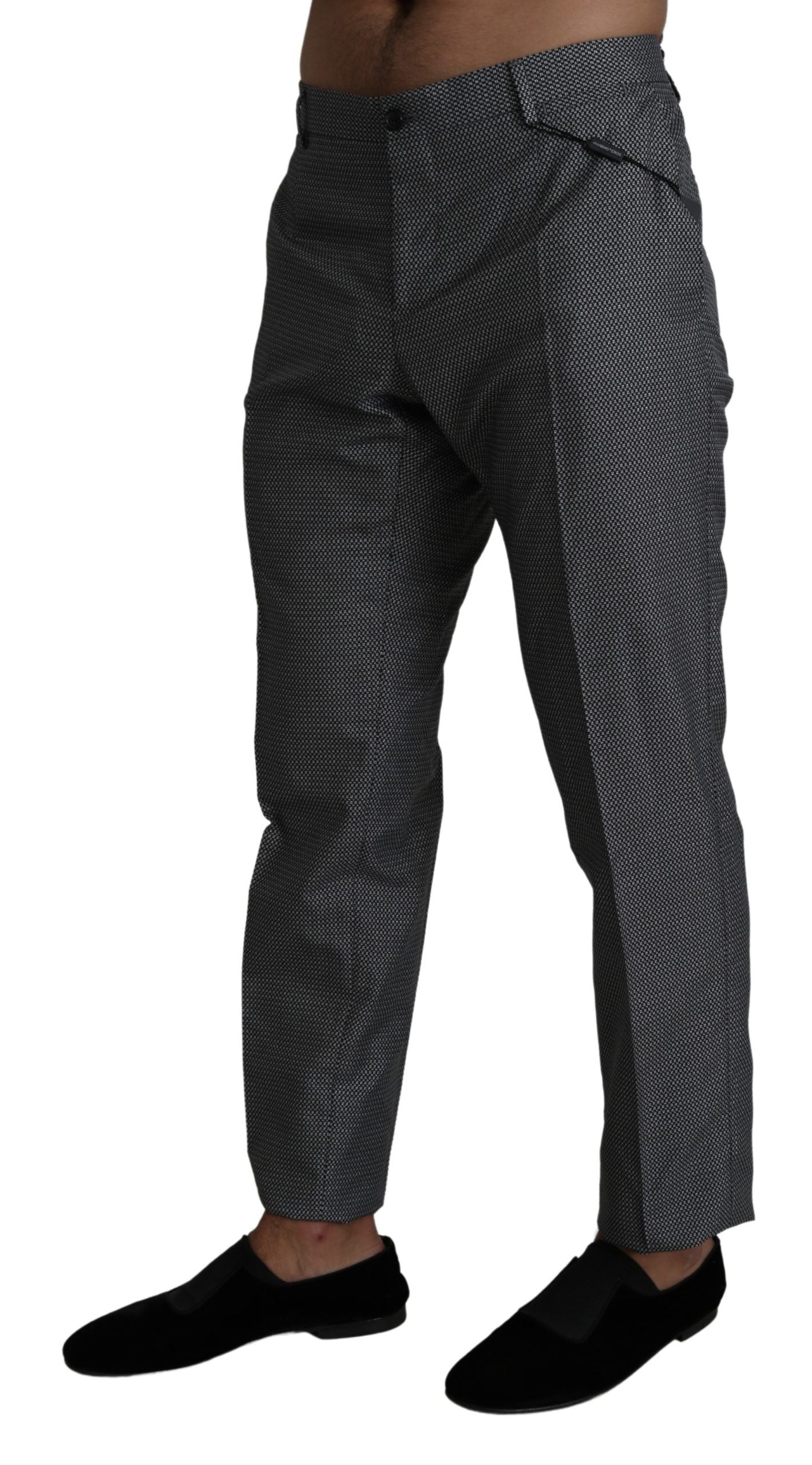 Pantalón de vestir gris slim fit elegante