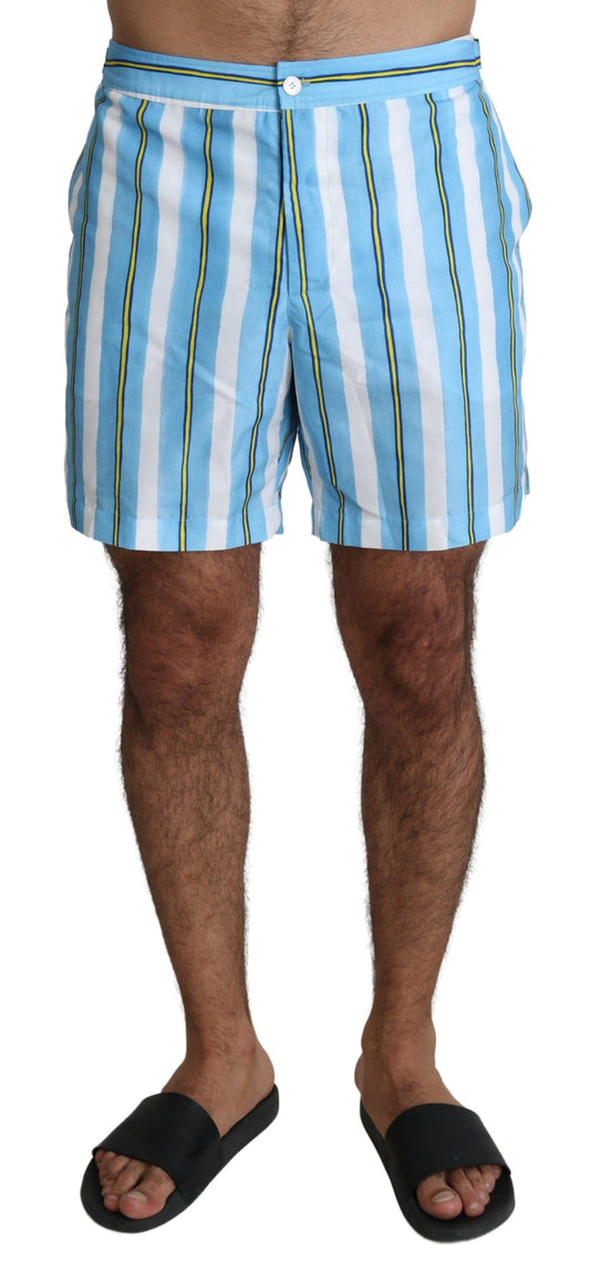 Shorts de baño elegantes a rayas