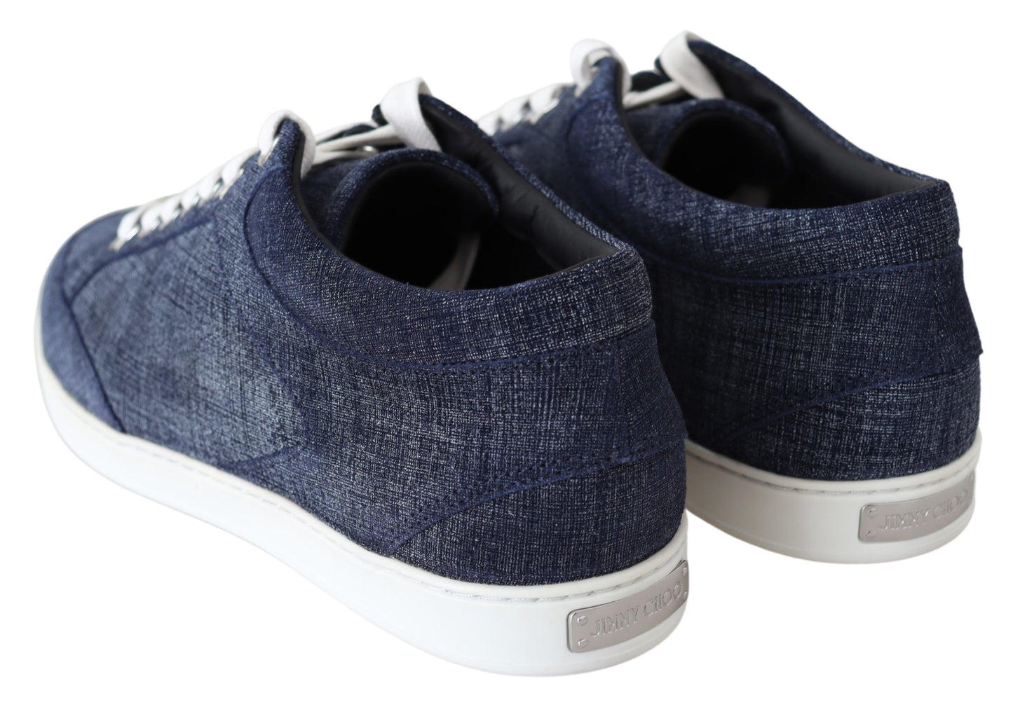 Chic Slip-On Blue Denim Suede Sneakers