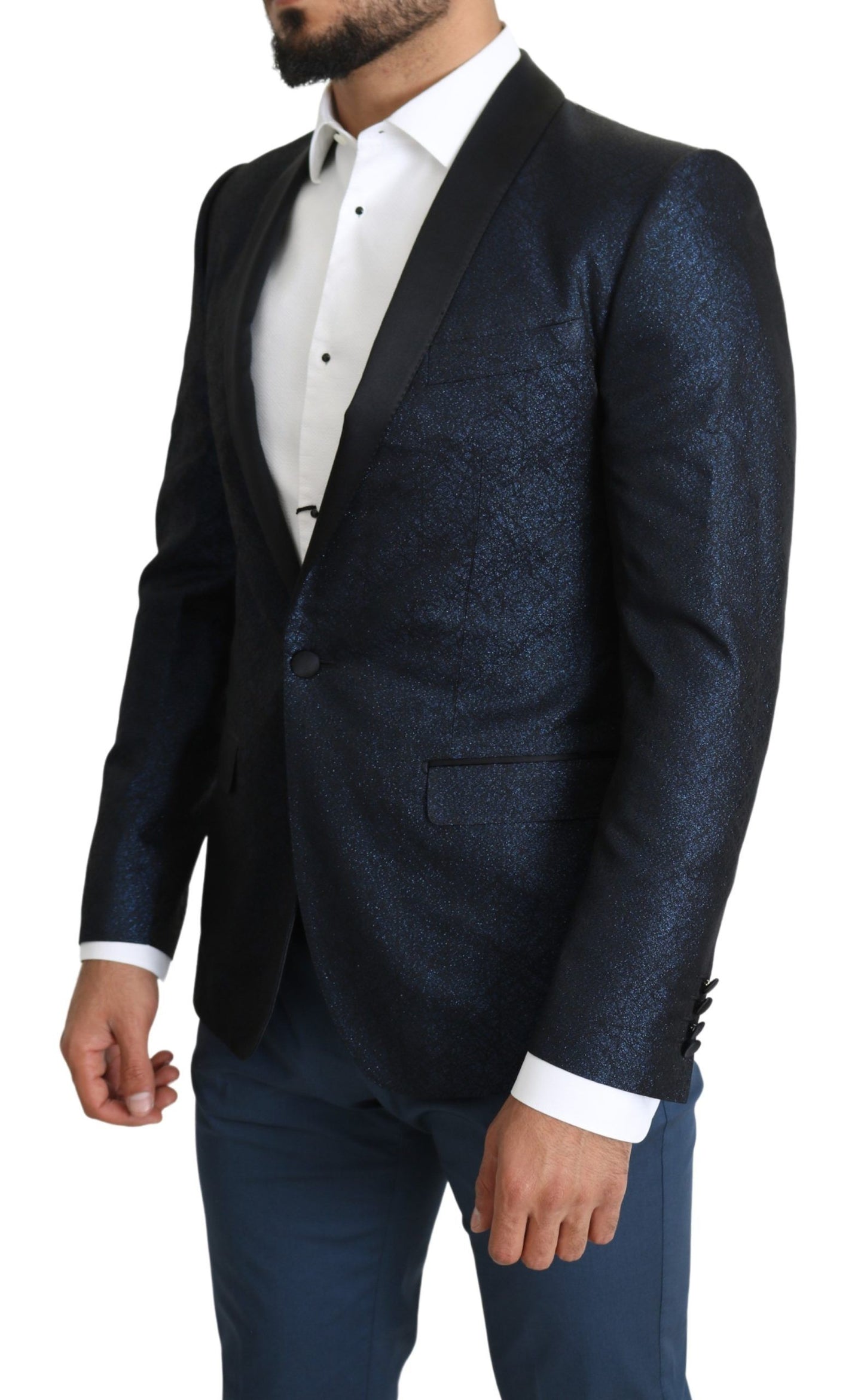 Elegante Martiniblauwe slim-fit blazer