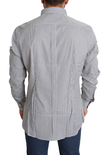 Checkered Slim Fit Cotton Dress Shirt