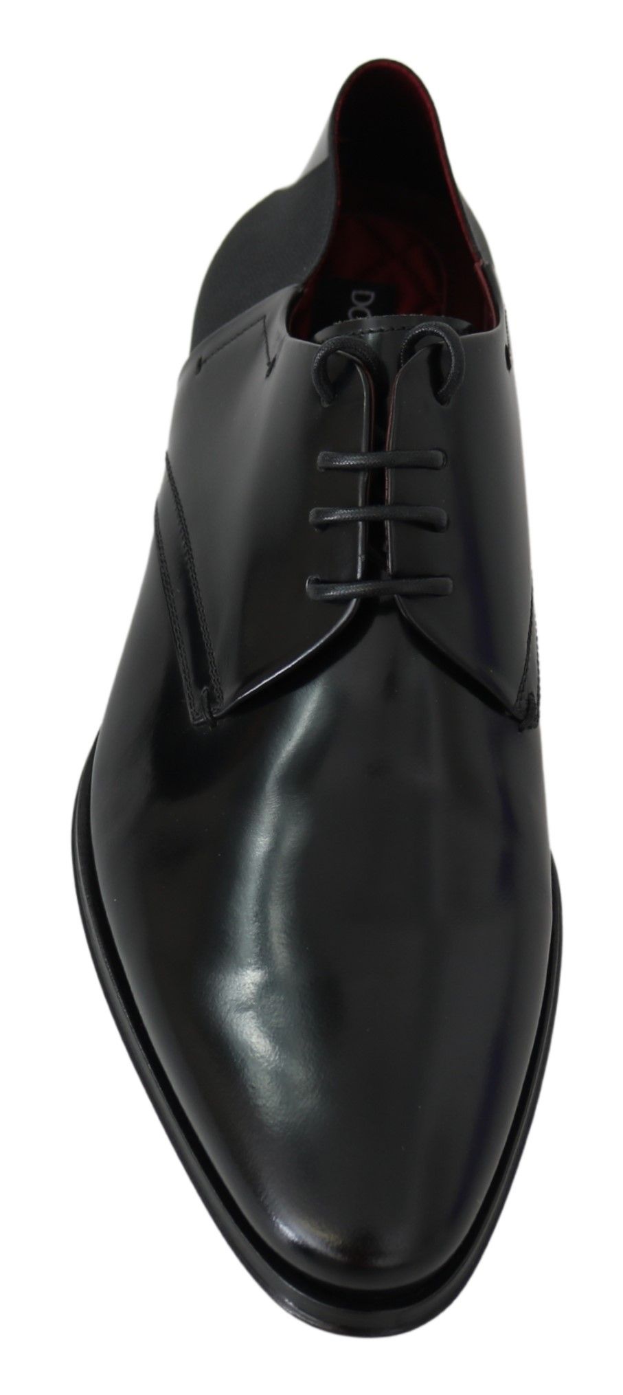 Elegant Black Leather Derby Shoes