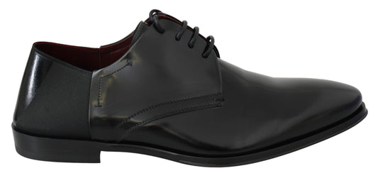 Zapatos Derby de cuero negros elegantes