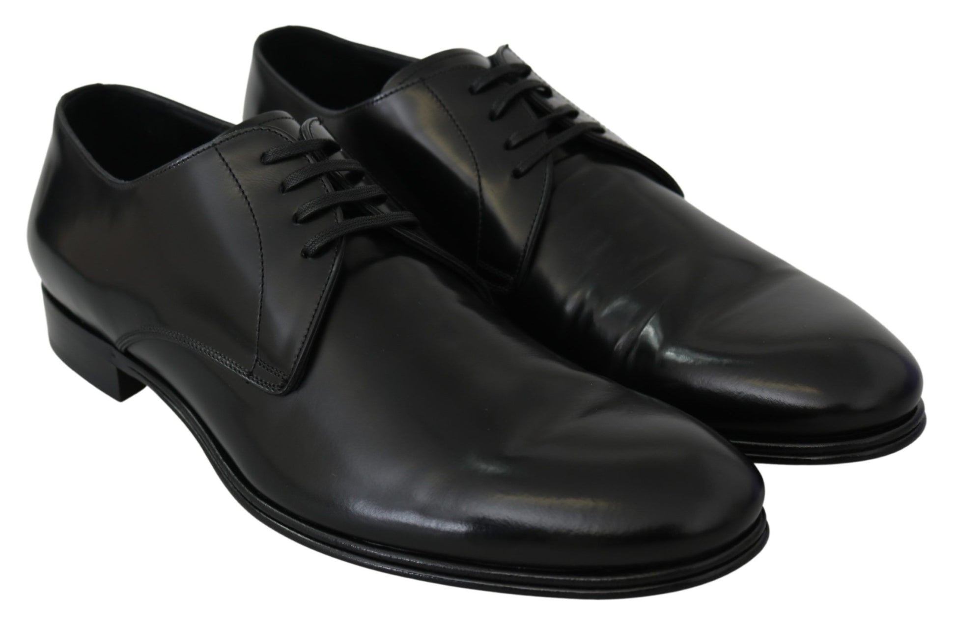 Zapatos Derby de cuero negros elegantes