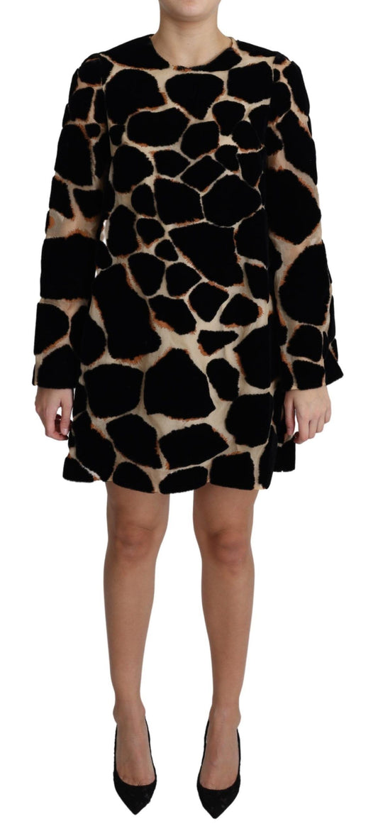 Chique mini-jurk met giraffeprint