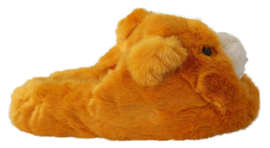 Gele LION Flats Slippers Sandalen Schoenen