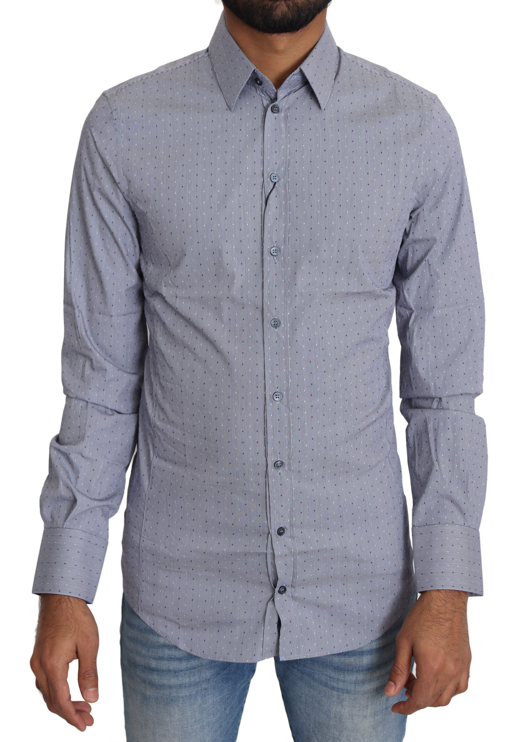 Sicilia Slim Fit Polka Dot Cotton Blend Shirt