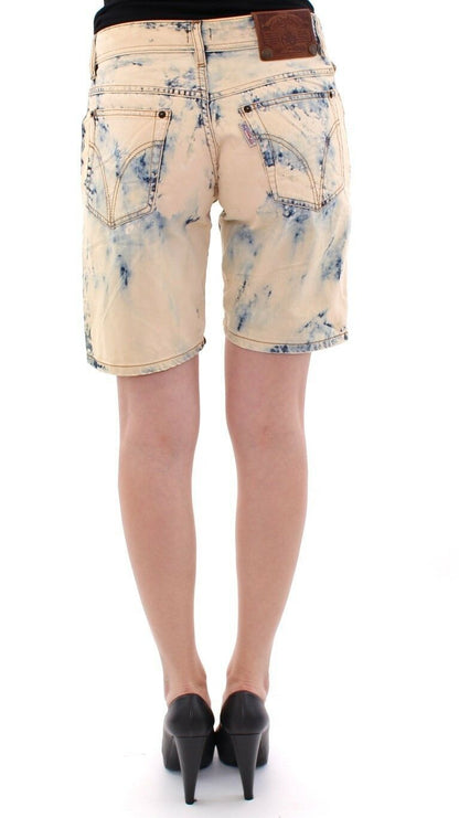 Chique zomerse katoenen short in blauw