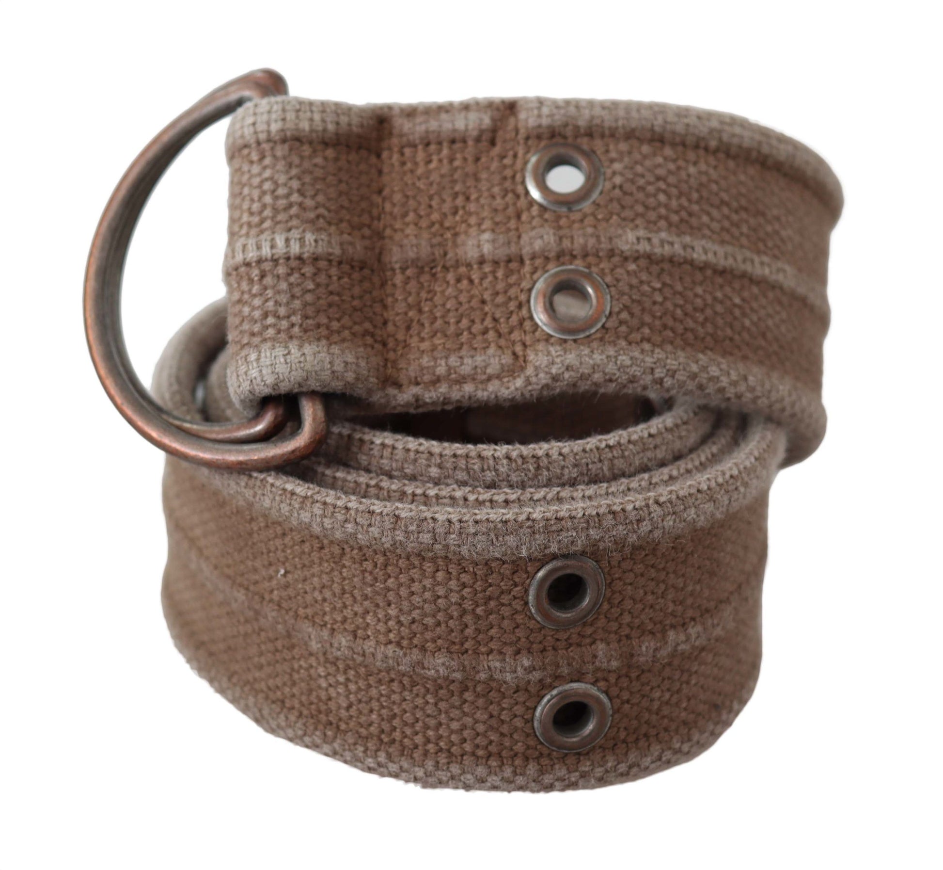 Beige lederen logo riem Sling Cintura gesp riem