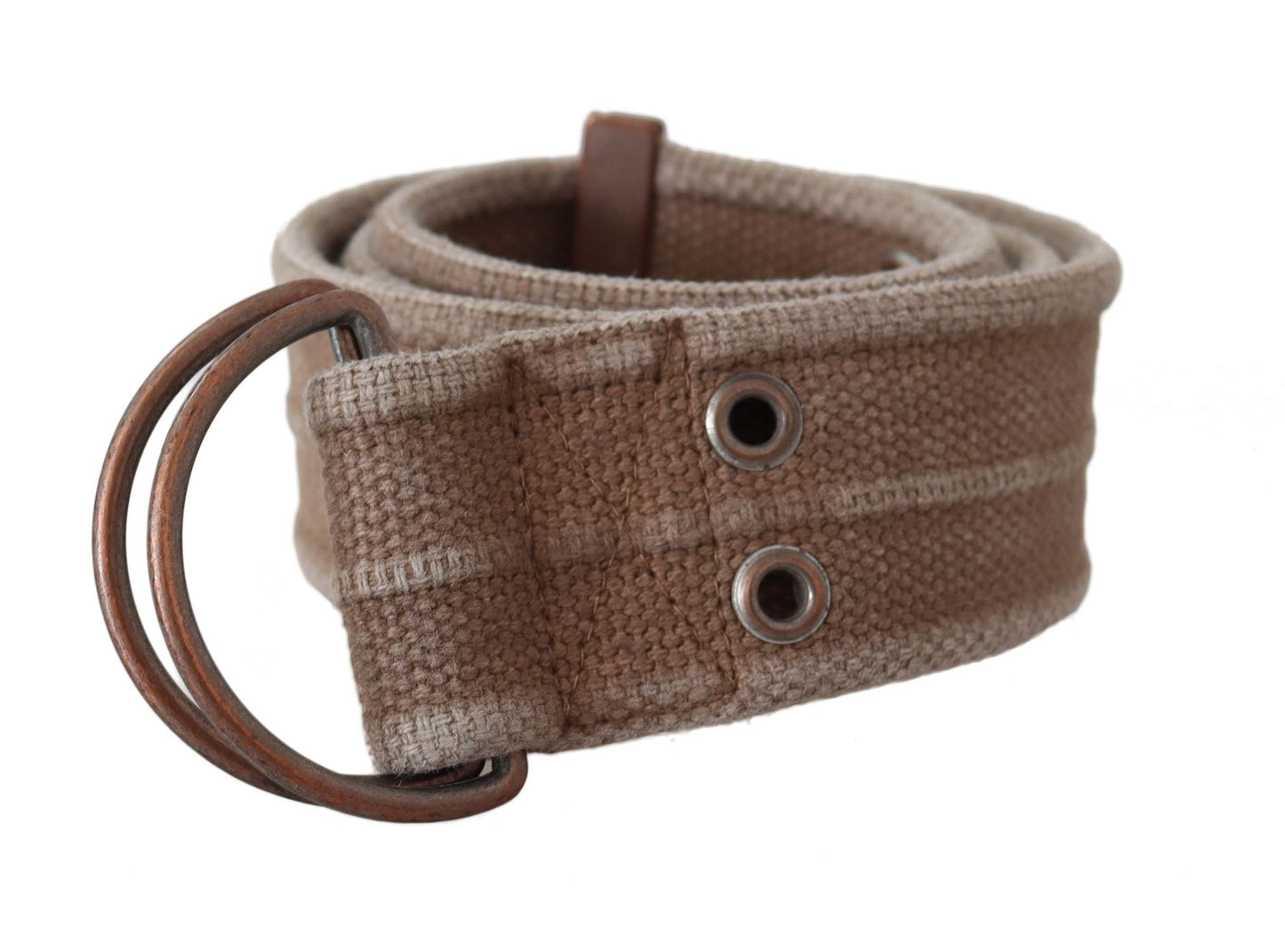 Beige lederen logo riem Sling Cintura gesp riem