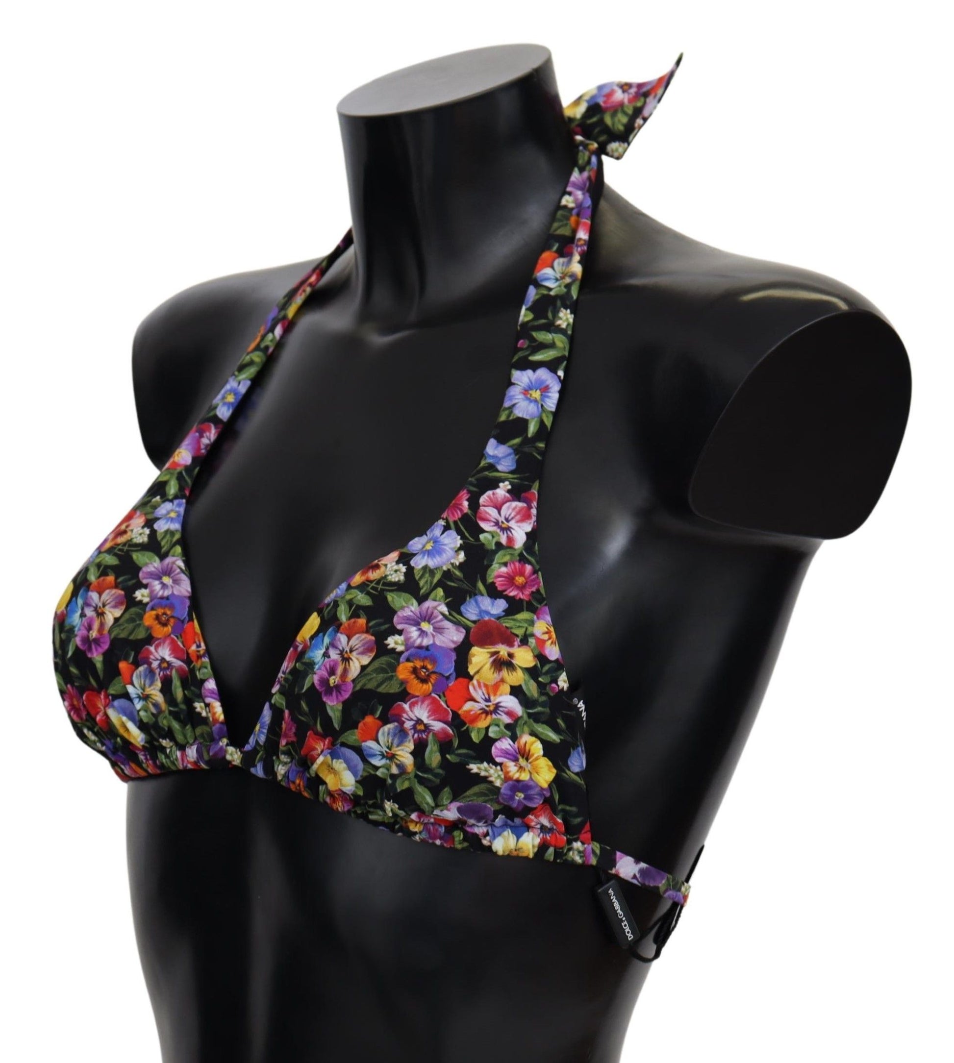 Top de bikini con estampado floral elegante