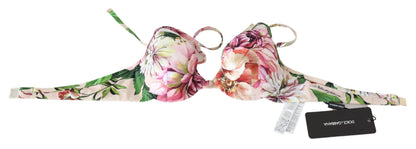 Bloemen elegantie elastische bikinitop