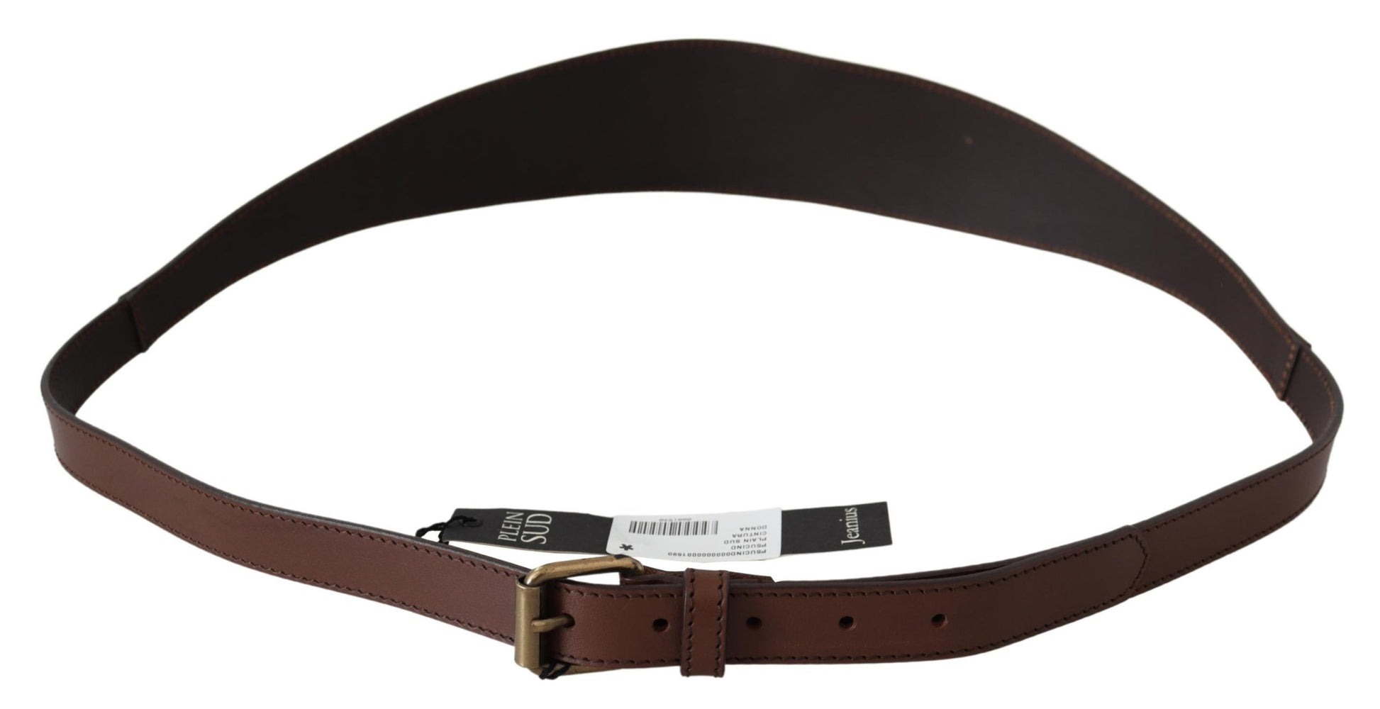 Elegant Rustic Gold-Tone Leather Belt