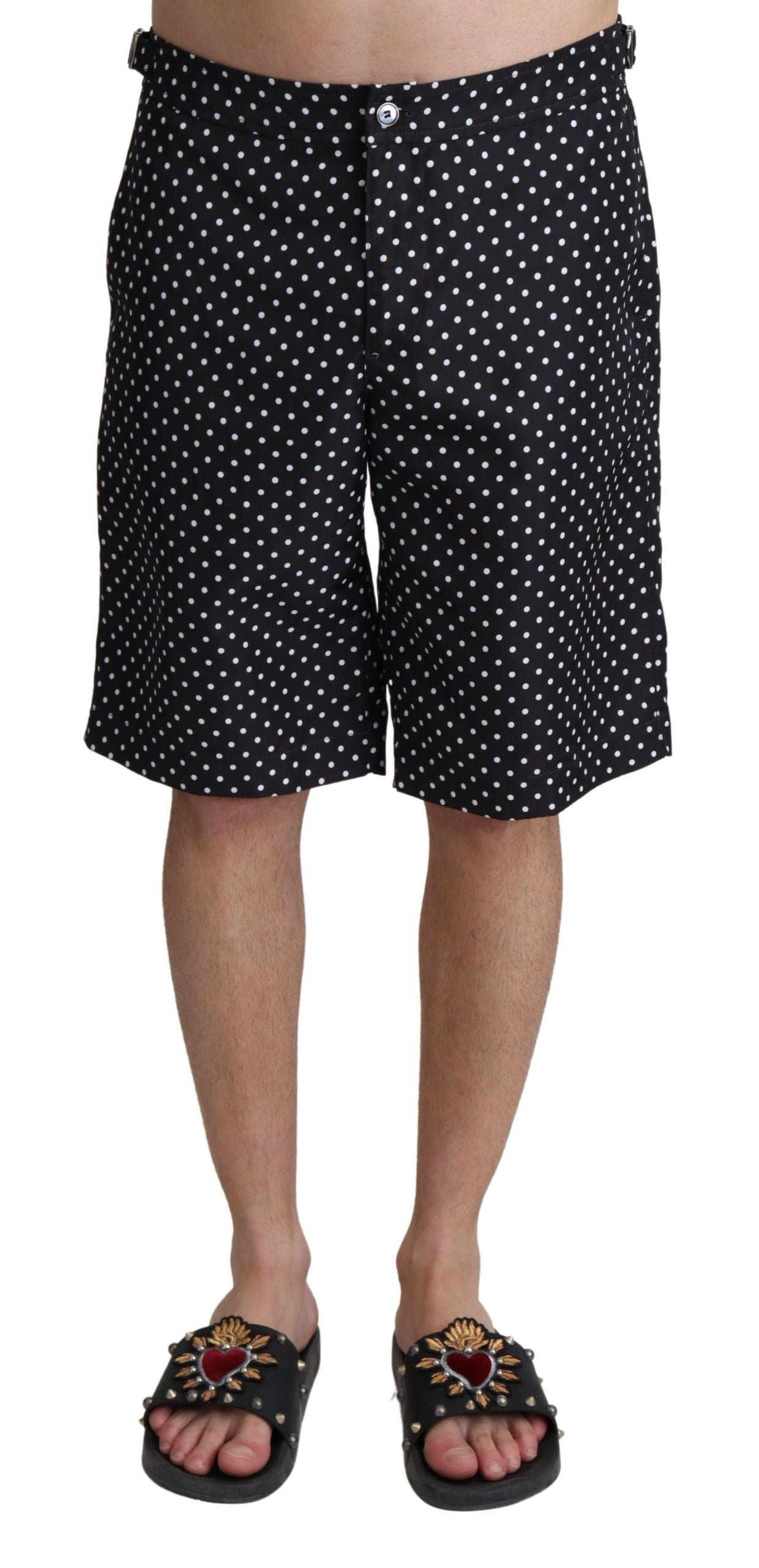 Polka Dot Elegance Swim Trunks Boxer