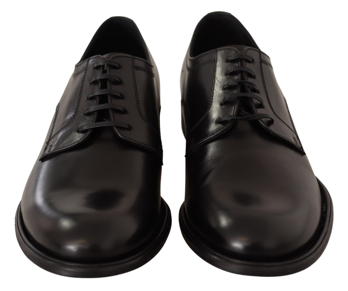 Elegantes zapatos Derby formales de cuero negro