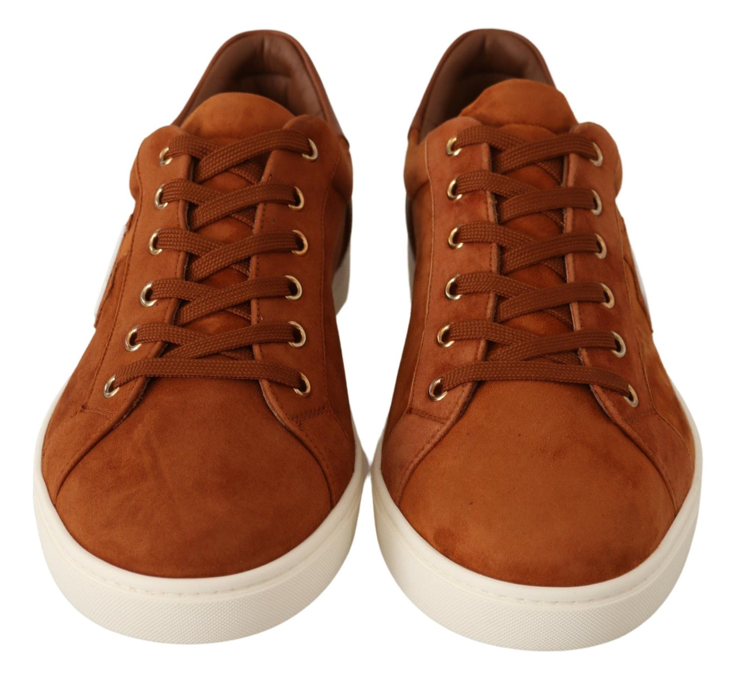 Elegant Light Brown Leather Sneakers