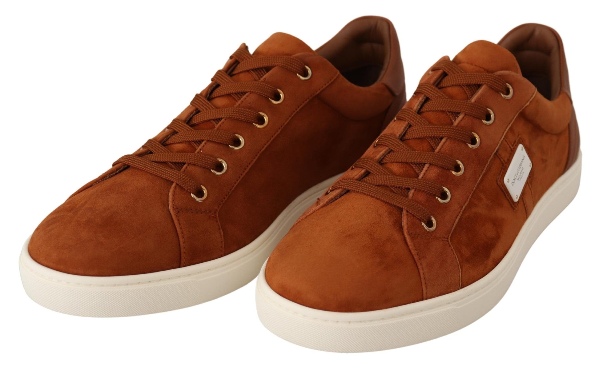 Elegant Light Brown Leather Sneakers