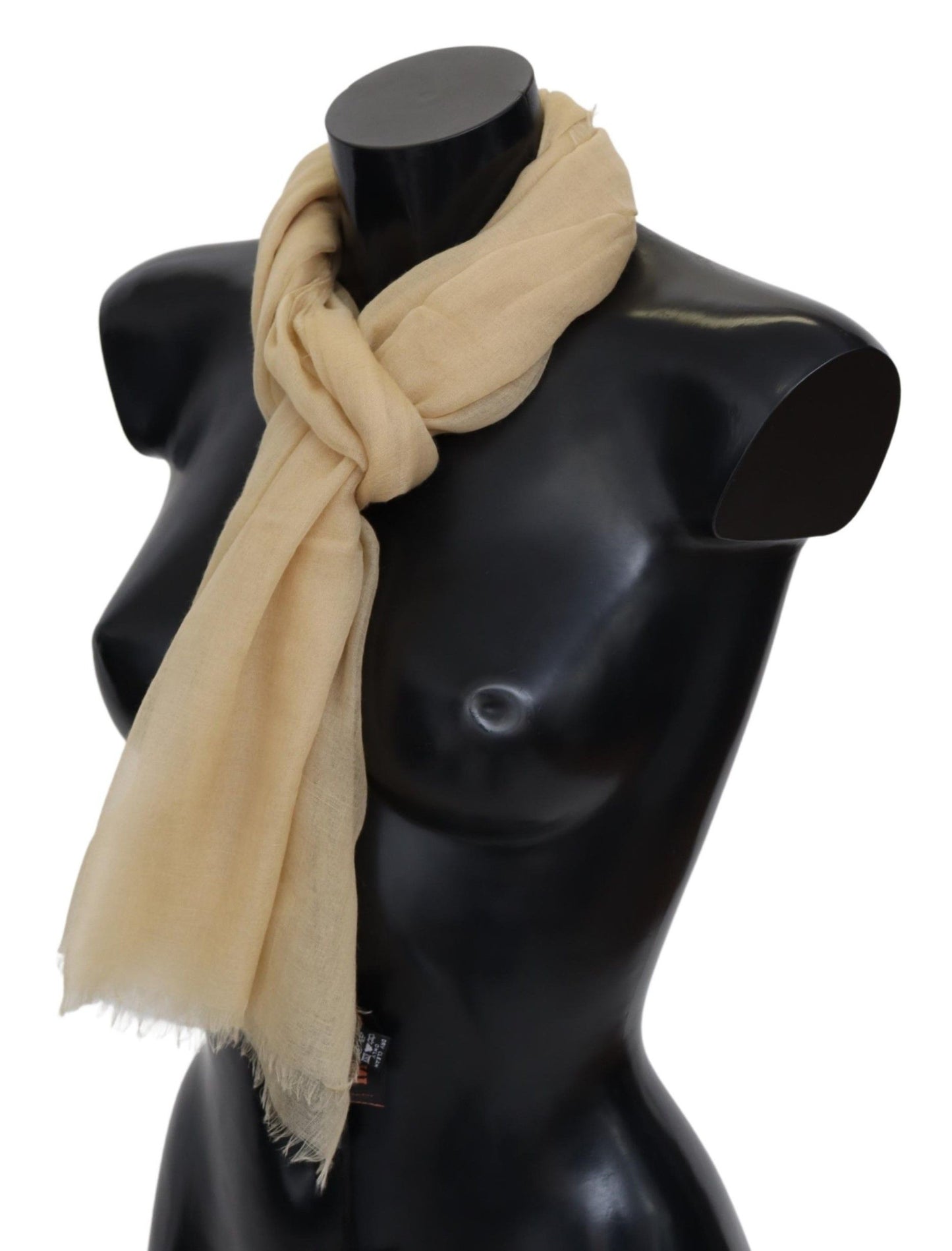 Elegant Cashmere Scarf in Beige