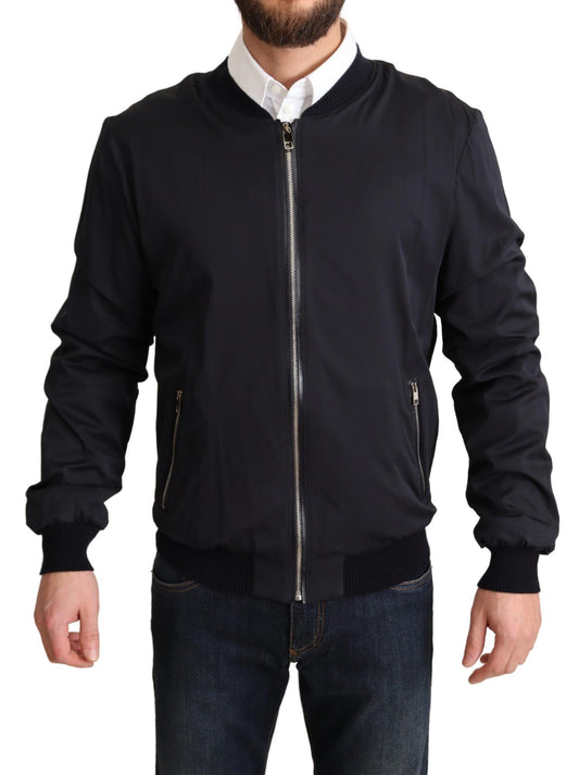 Chaqueta bomber elegante en mezcla de seda