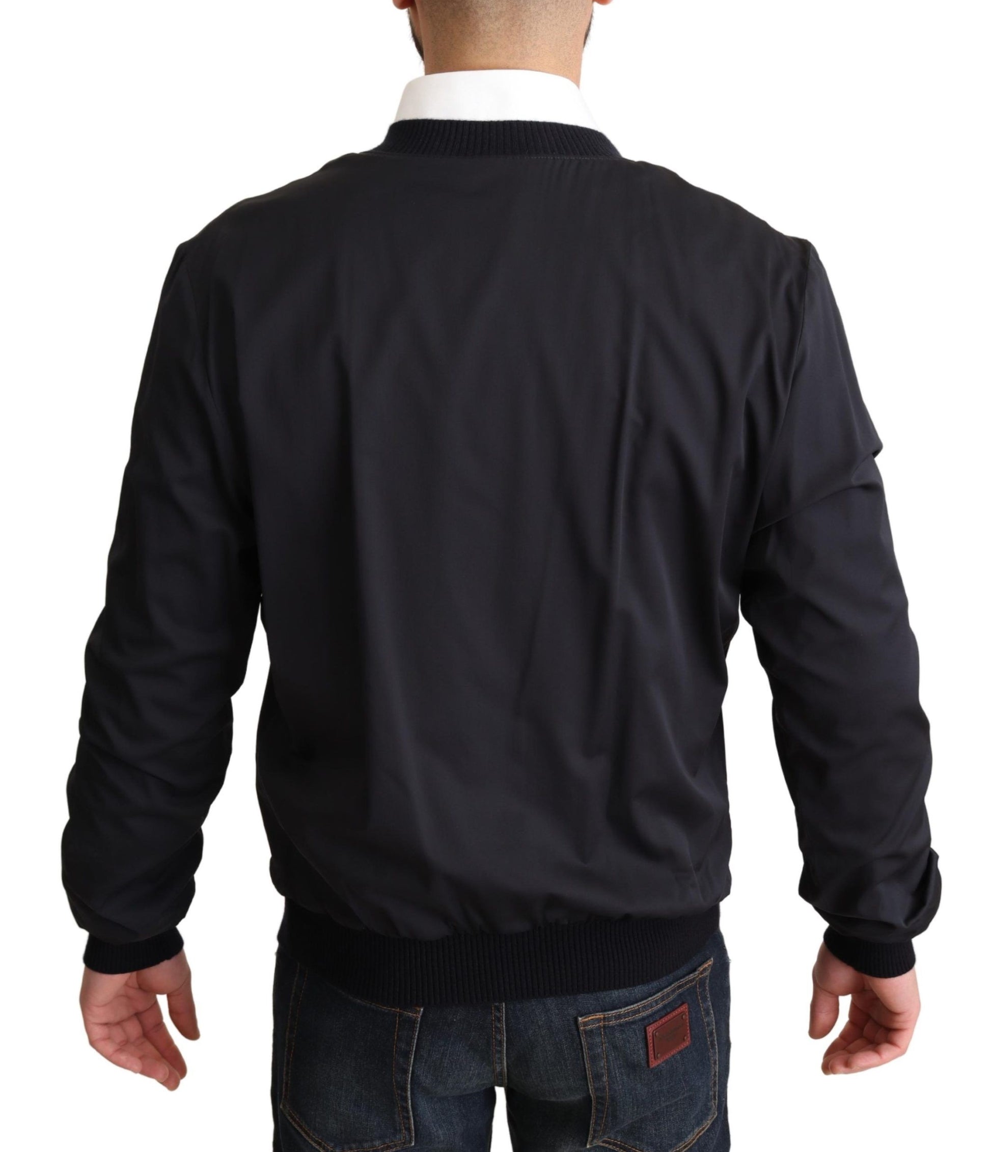 Chaqueta bomber elegante en mezcla de seda